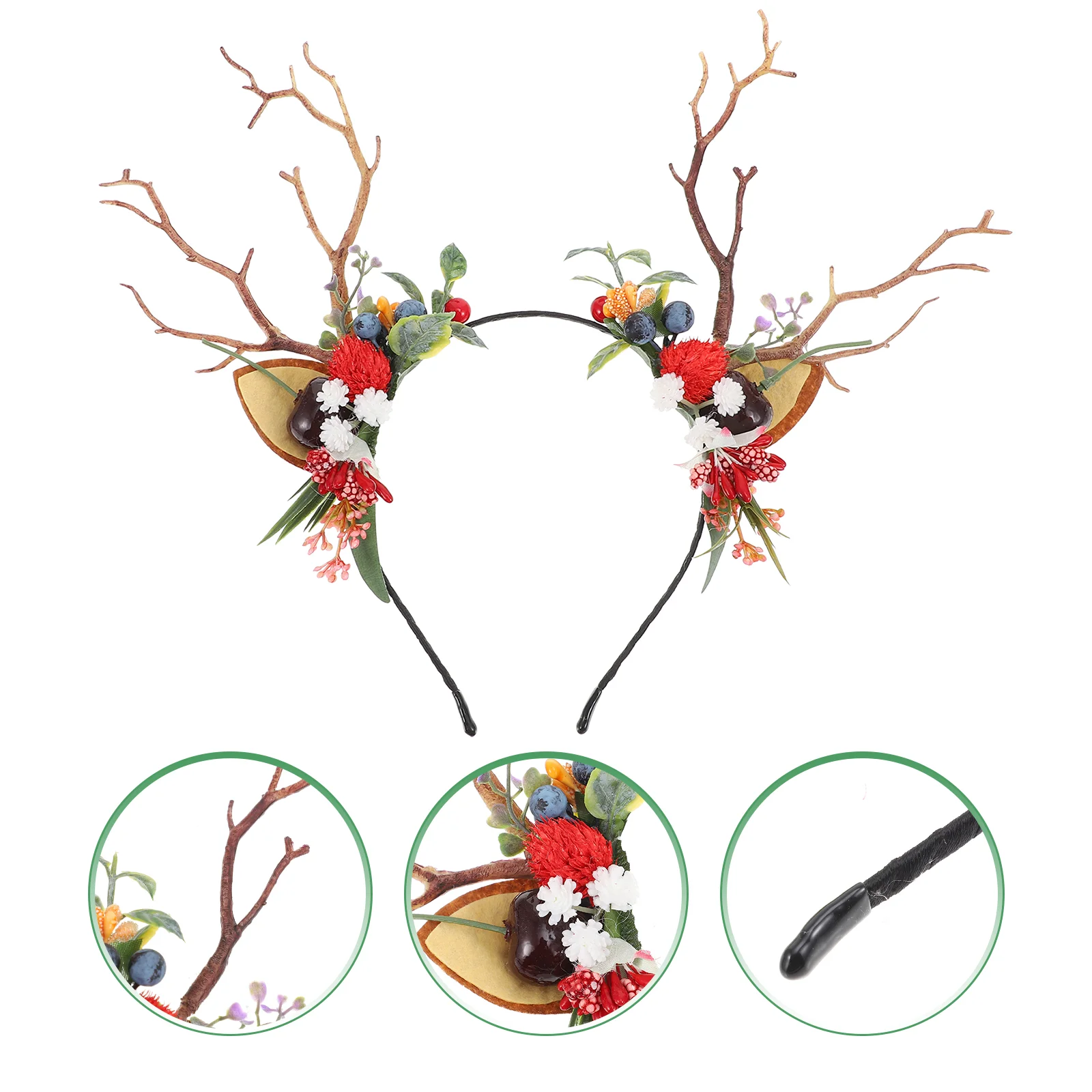 

1Pc Adorable Antler Hairband Xmas Cosplay Hairwear Exquisite Costume Headband