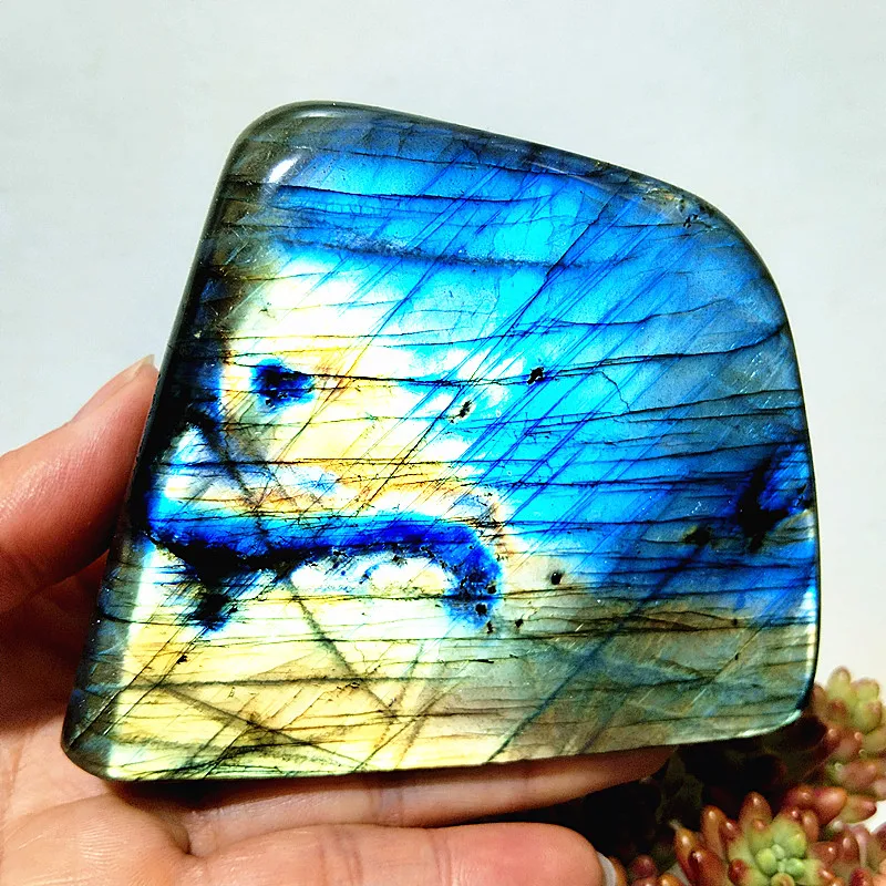 

Natural Stone Blue yellow Labradorite Crystal Freeform Feng Shui Room Decor And Witchcraft Reiki Labradorite Pierre Naturelle