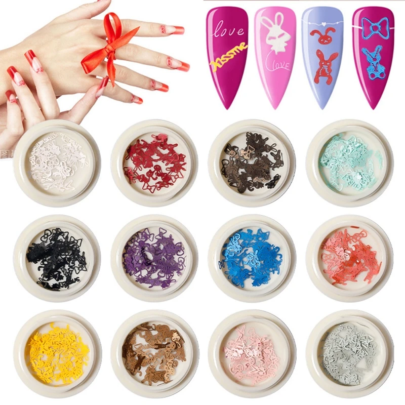 

Bow Bunny Sequins Pulp Chips Art Accessories 3D Art Glitter E1YD