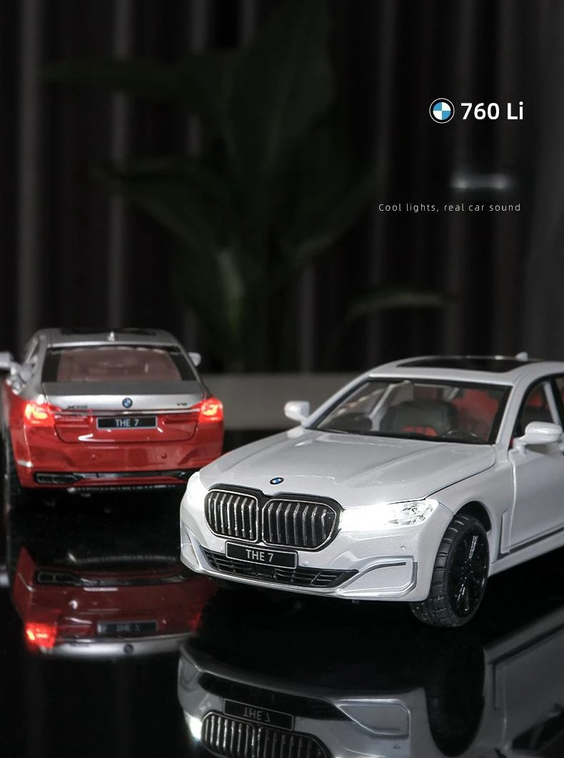 1/24 BMW 760Li Diecast Alaşım Döküm Model Araba