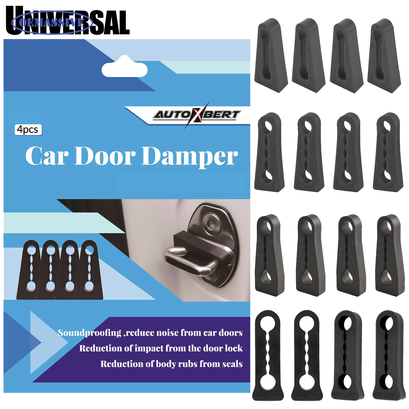 Car Door Lock Damper Universal For Toyota Nissan VW Hyundai KIA Peugeot Deadener Seal Shock-Absorbing 2004