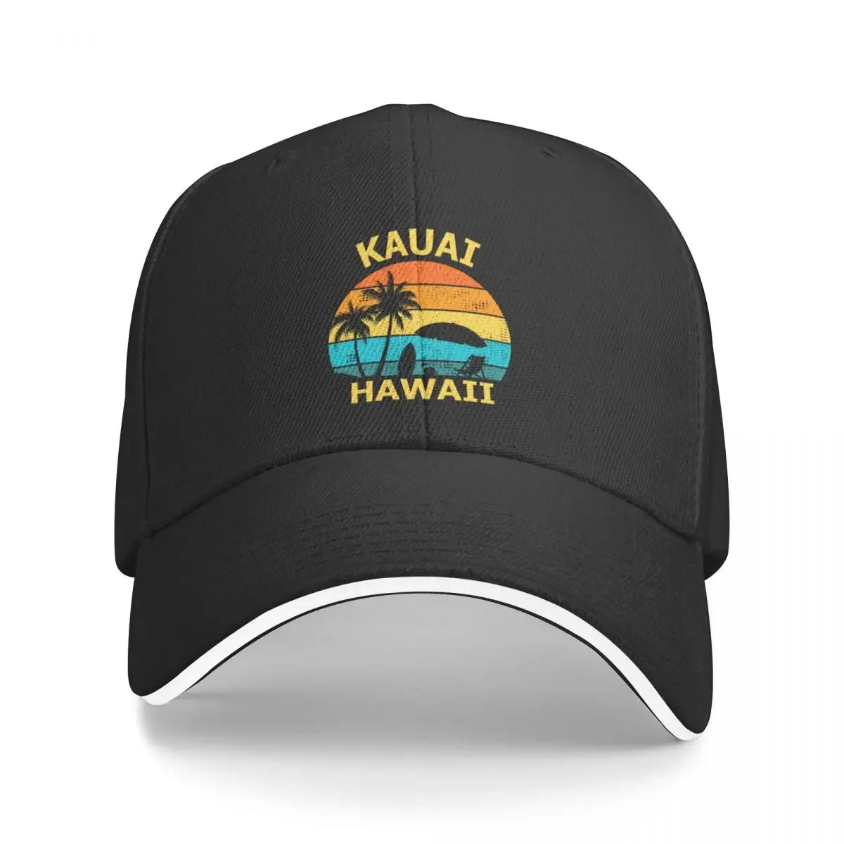 

Kauai Hawaii Beach Surfer Vacation Souvenir holiday Baseball Cap Hat Man Luxury Vintage Men Hats Women's