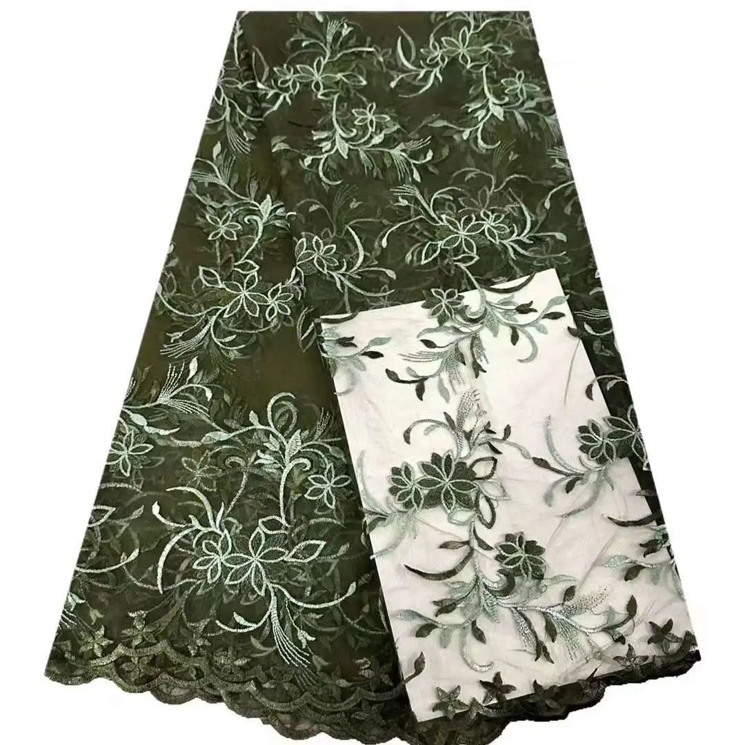 s Latest Best Quality Delicate Austria Very Soft Embroidered Tulle lace Fabric For Wedding Evening Dress U_Ge1978
