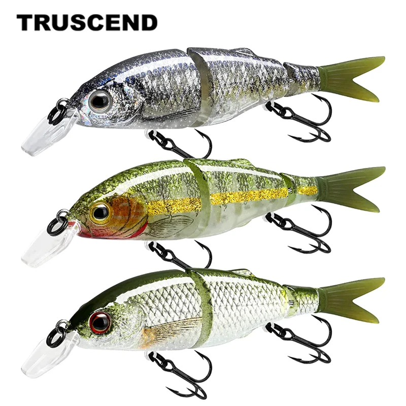 TRUSCEND Swimming Fishing Lures High Strenth Metal Multi Jointed