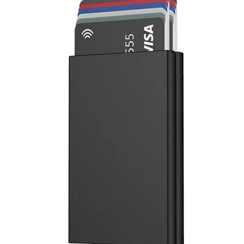 2022 새로운 카드 케이스 금속 RFID NFC 보호 카드 지갑 남자 지갑 10 카드에 대 한 더블 알루미늄 카드 케이스