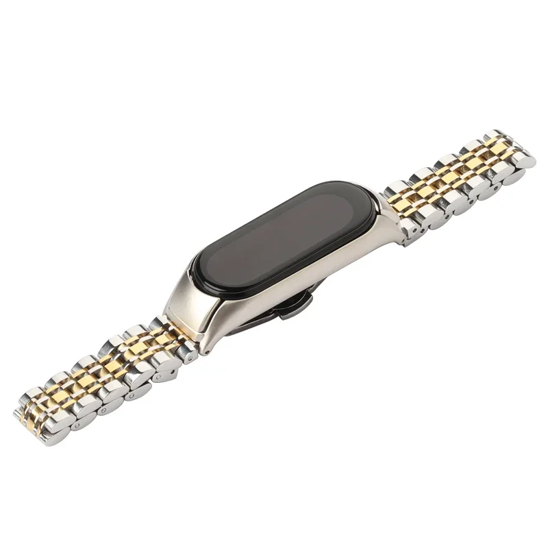 Metal Strap For Xiao Mi Band 8 7 6 5 4 3 Stainless Steel Bracelet Wristband For Miband 8 WatchSmart bracelet For Miband 7 Correa