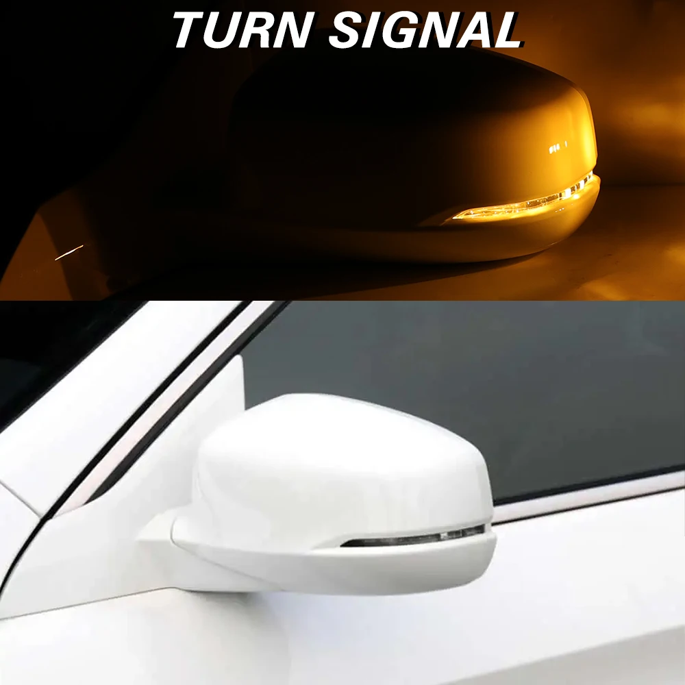 사이드 파워 히팅 미러, 혼다 어코드 2013-2015 백미러 방향 지시등, 카메라 미러, 화이트 커버 프레임 액세서리