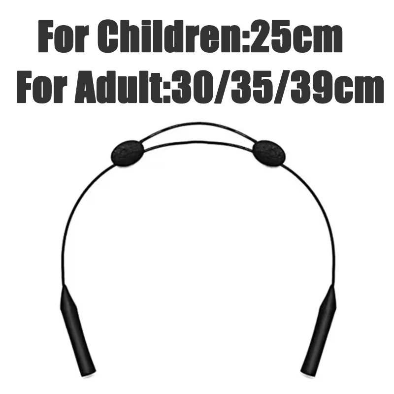 5-teiliger universeller verstellbarer Brillenhalter für Sport-Sonnenbrillen, rutschfestes Seil, Unisex-Gurt, Schutzbrillenhalter, einziehbar – Detail 2
