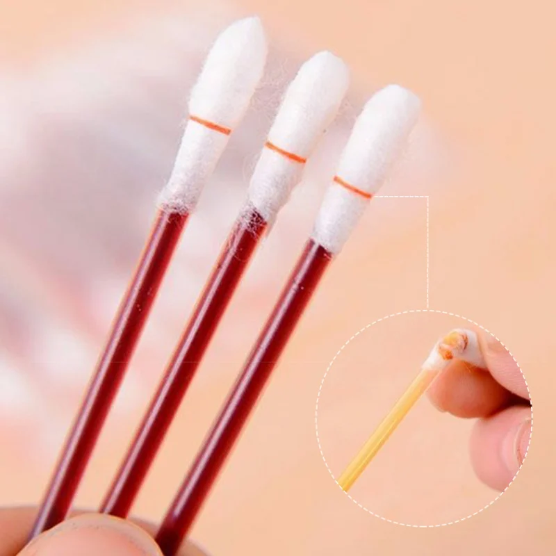 Disposable Medical Iodine Cotton Stick 50pcs/lot Disinfected Cotton Swab Iodine Climbing Aid First Aid Safety Survival Supplies