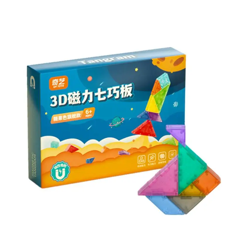 

Tangram Puzzle Multifunctional Magnetic Puzzle Board Educational Sensory Toys Montessori Puzzles Sensory Toys Develop Creative