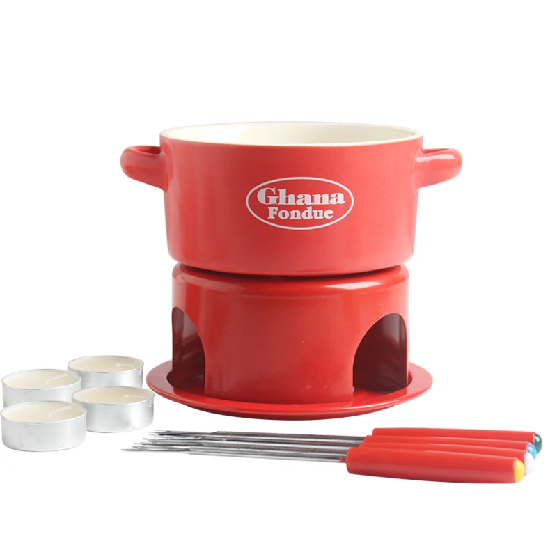 Hg-063 Cheese Small Ice Cream Hot Set Chocolate Cheese Melting Furnace Home Ceramic Alcohol Stove