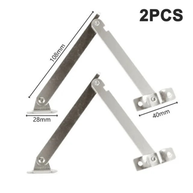 2PCS Metal Lid Support Hinges Stay Antique Bronze Iron Decor Hinge Box Furniture Furniture Hinges Accessories                New 5