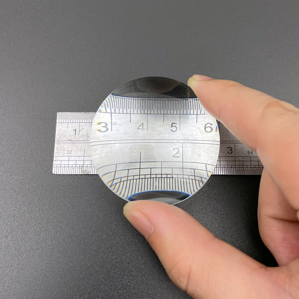 물리 실험 무대 램프용 원형 이중 볼록 돋보기, 광학 유리, 양면 볼록 렌즈, 20mm, 28mm, 30mm, 42mm, 44mm, 45mm, 50 K9