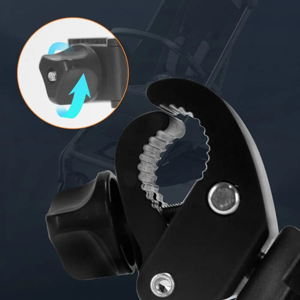 Baby Stroller Water Cup Holder 360° Rotate Baby Pram Milk Bottle Rack Multi-function Anti-Slip Mobile Phone Holder