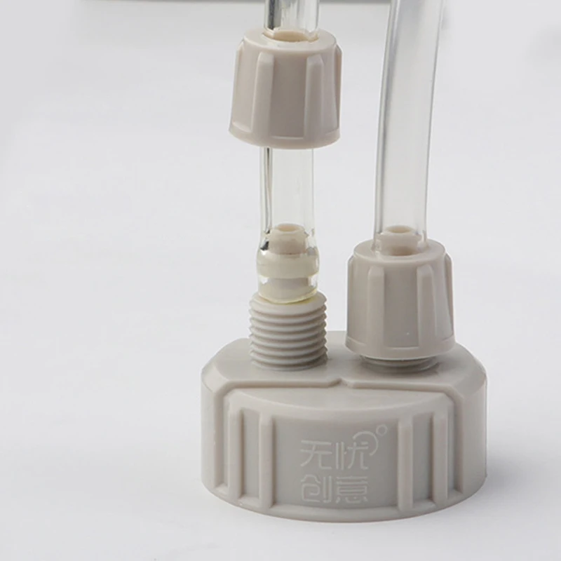 Co2 Reactor Air Diffuser Generator Double Connector Tube Valves Guage Bottle Cap Aquarium Plants Fish Tank Accessories