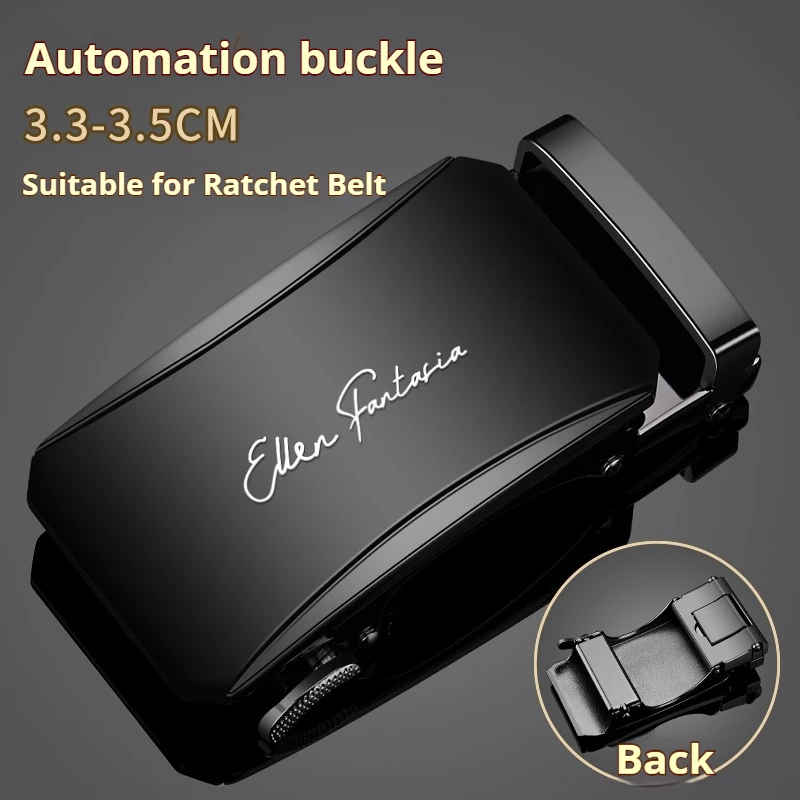Ersatzteile für Herren-Ratschen gürtels chnalle, automatische Schnalle aus Aluminium für 3,2-3,5 cm Ratschen gürtel, automatische Gürtels chnalle – Detail 3
