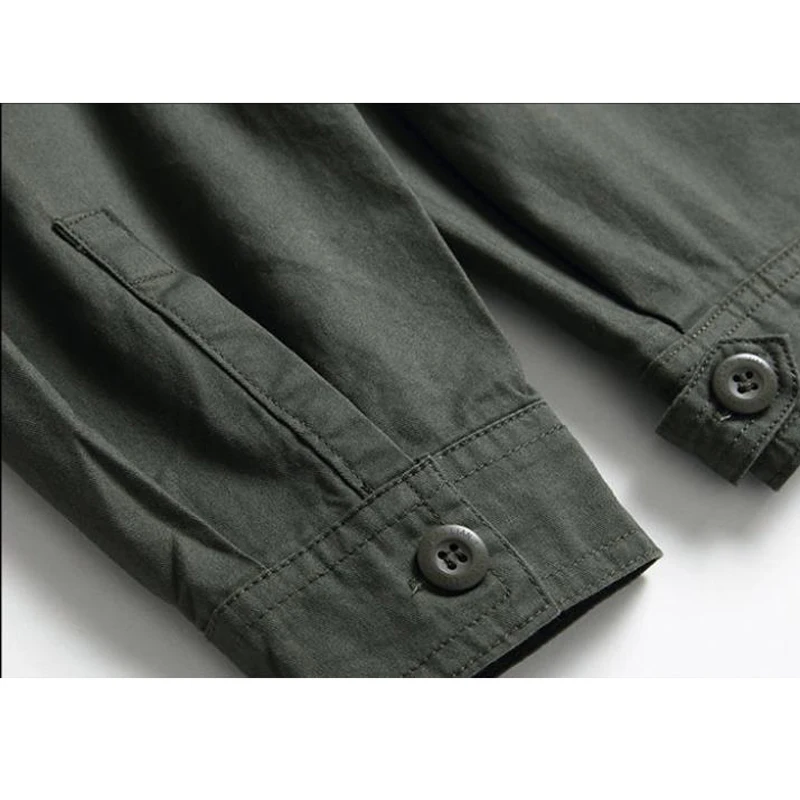 Spring Work Clothing Set Men Tactics Military Cotton Combat Cotton Shirts and Cargo Pants Army Green Causal Loose Suits Summer 3
