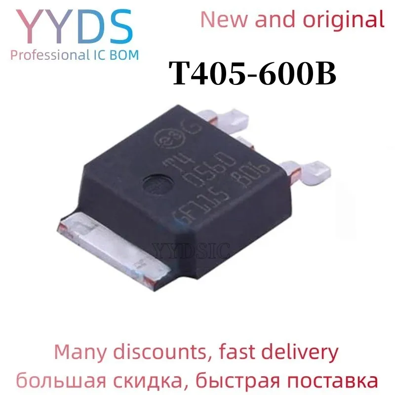 10 Pz T405-600B T405-600B-Tr To-252 T405-600 405-600B Triac 4 Amp 600 Volt Consegna Veloce