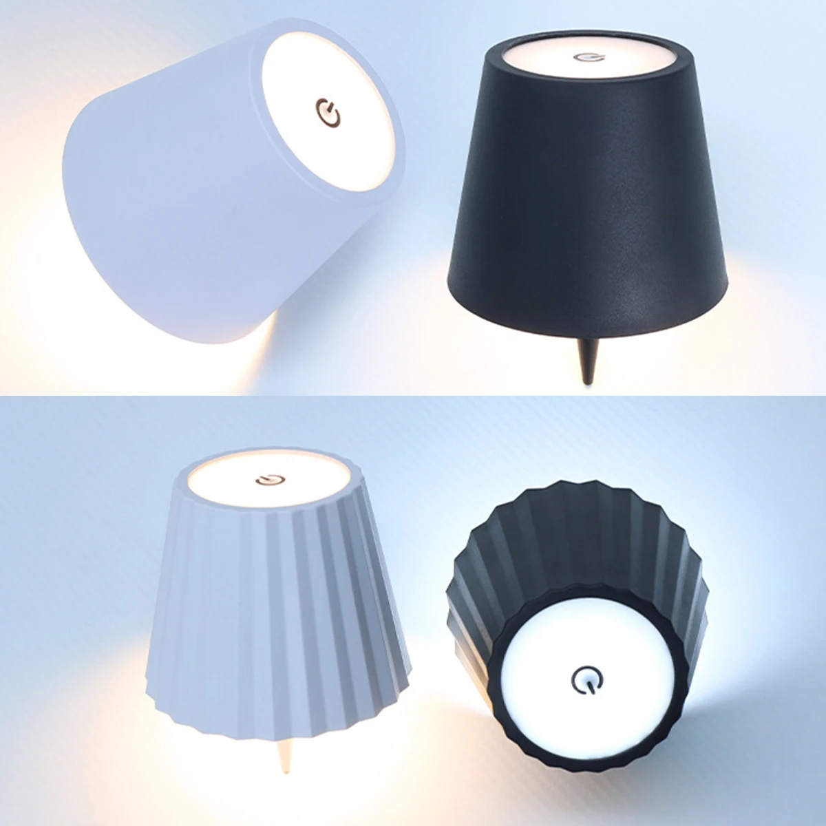 Wireless Touch Control Bottle Table Lamp Adjustable Brightness Night Lights Usb Rechargeable Wine White Light Eye Protection Led led light desk lamp night light led desk lamp