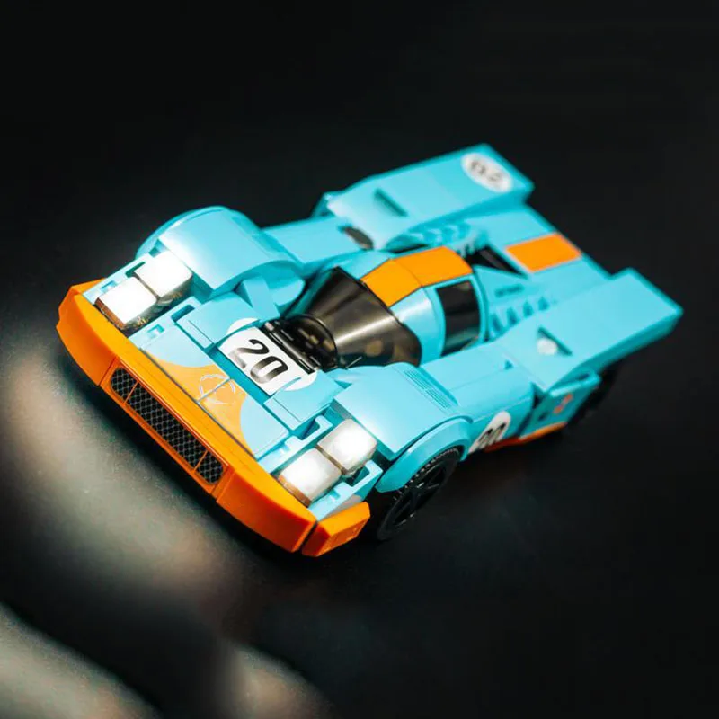 MOC Nummer 20 Golf 917 karat Mit Aufkleber Montieren Bausteine Kreativität Racing DIY Modell Spielzeug Ziegel kinder Urlaub geschenke – Detail 4