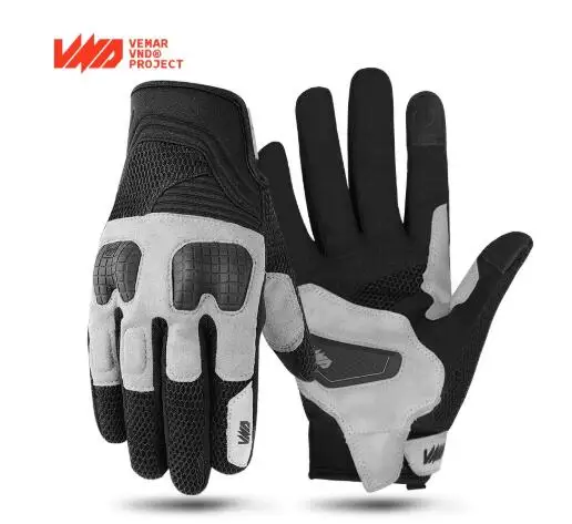 

VND Fashion Street Motorcycle Gloves Men Spring Summer Anti-fall Motorbike Racing Gloves Motocross Touch Screen