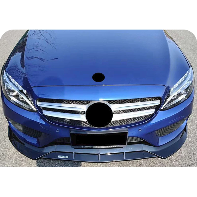 메르세데스 벤츠용 프론트 범퍼 립 스포일러 디퓨저, 메르세데스 벤츠 C 클래스 W205 C300 C160 C200 C350e C260 C200 2015-2018 자동차 액세서리 부품