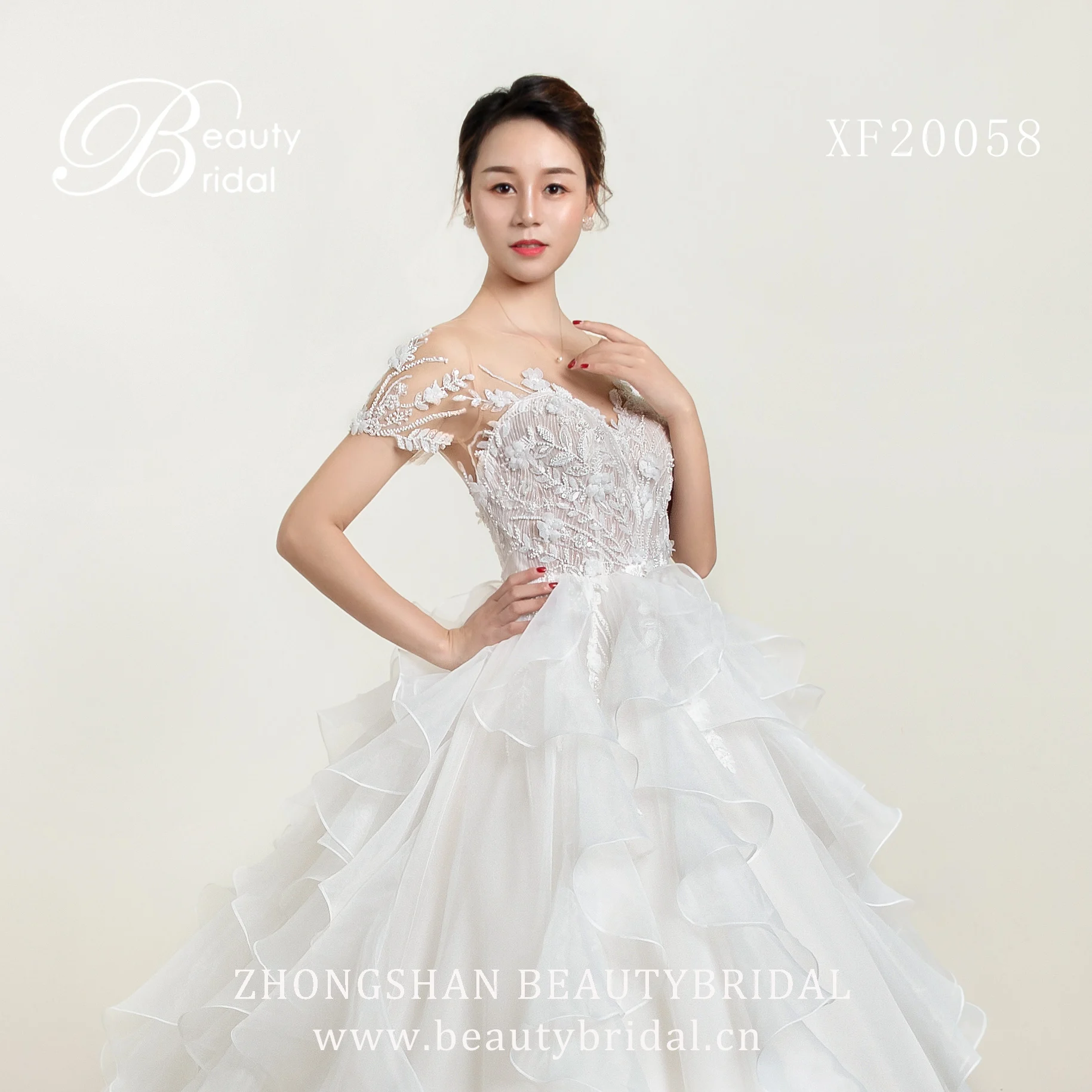 

Женское свадебное платье с кружевной аппликацией, модель B18094 в стиле бохо, 2023