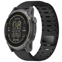 22mm Sport Silicone Magnetic Adjustable Wristband Strap - CMF Watch 3 - 2 - 1 Pro (Black)