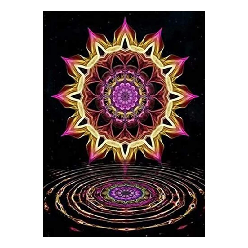 

Набор для рисования по номерам для взрослых, холст, акриловая живопись «сделай сам», 16 х20 дюймов, для детей и взрослых, для начинающих, мандала