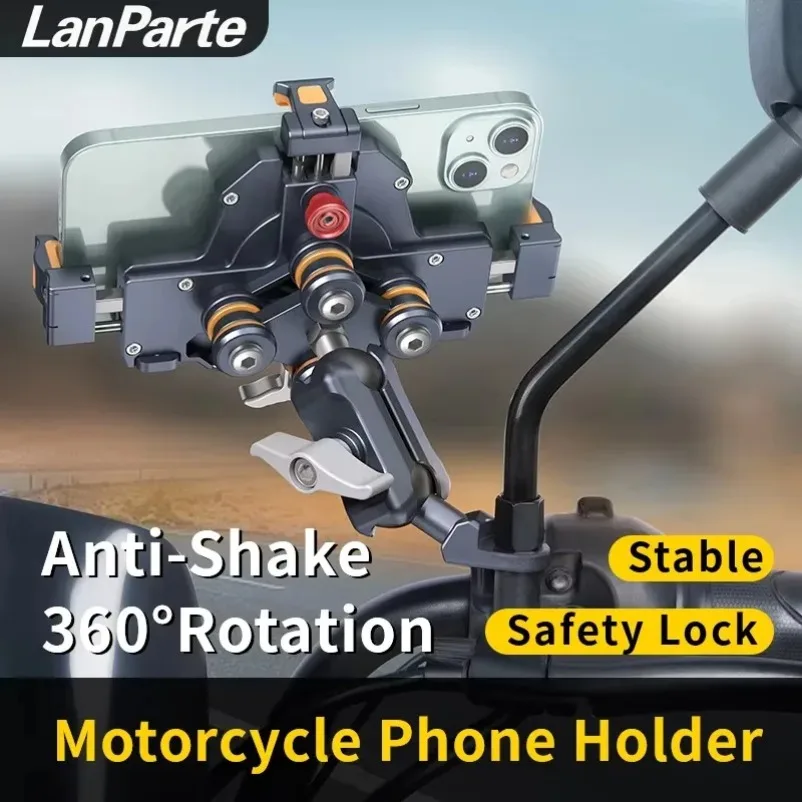 Metal Shockproof Motorcycle Phone Holder