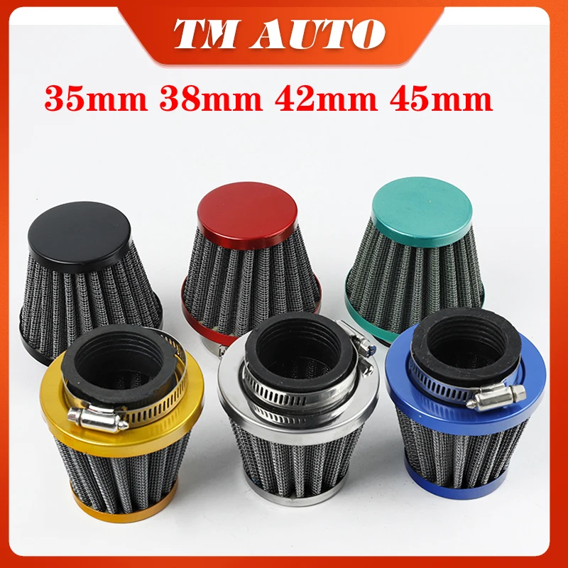 Alconstar 35 38 42 45 50 55 58Mm Mushroom Head Air Filter Intake Pipe Modified Scooter For Koso Mikuni Oko Keihi Carburetor