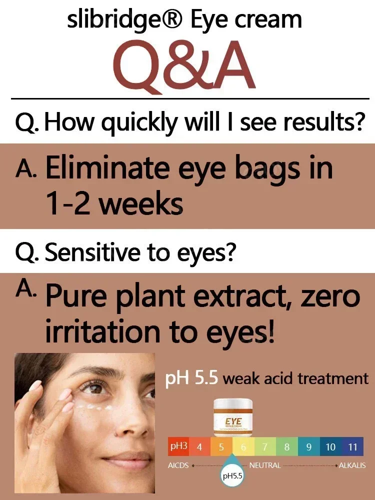 Anti-Wrinkle Eye cream Remove bags Puffiness Dark Circles under eyes Lightening Fine Lines Moisturizing Whitening Skin Care - Image 6