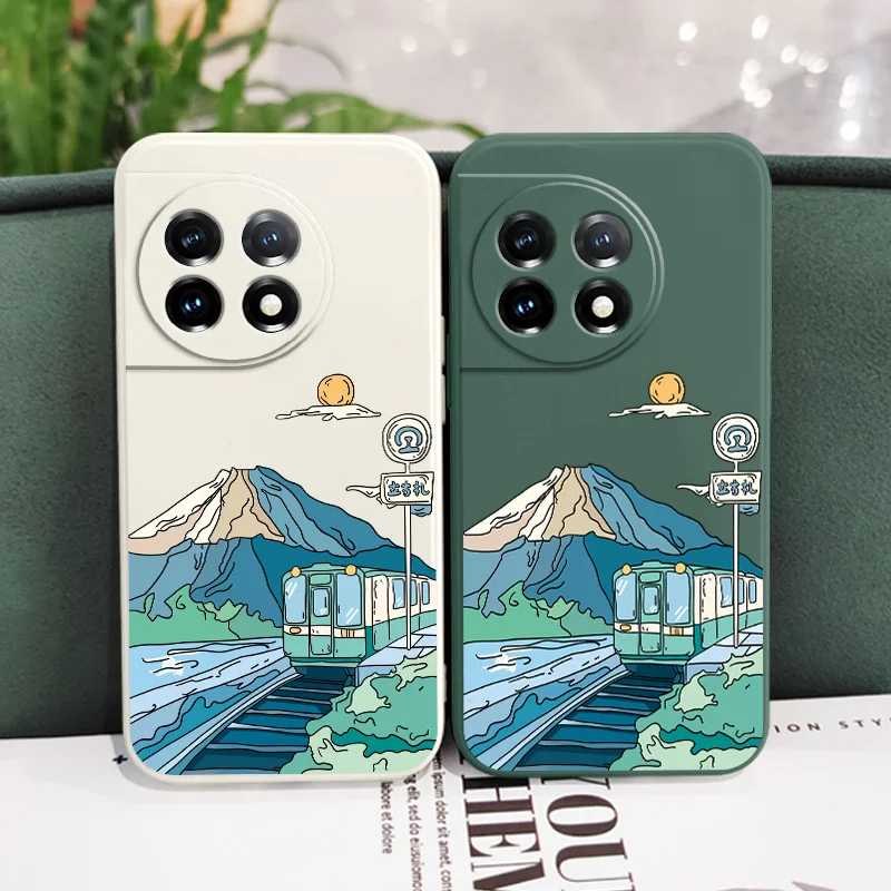 Scenic Road Liquid Silicone Phone Case Cover
