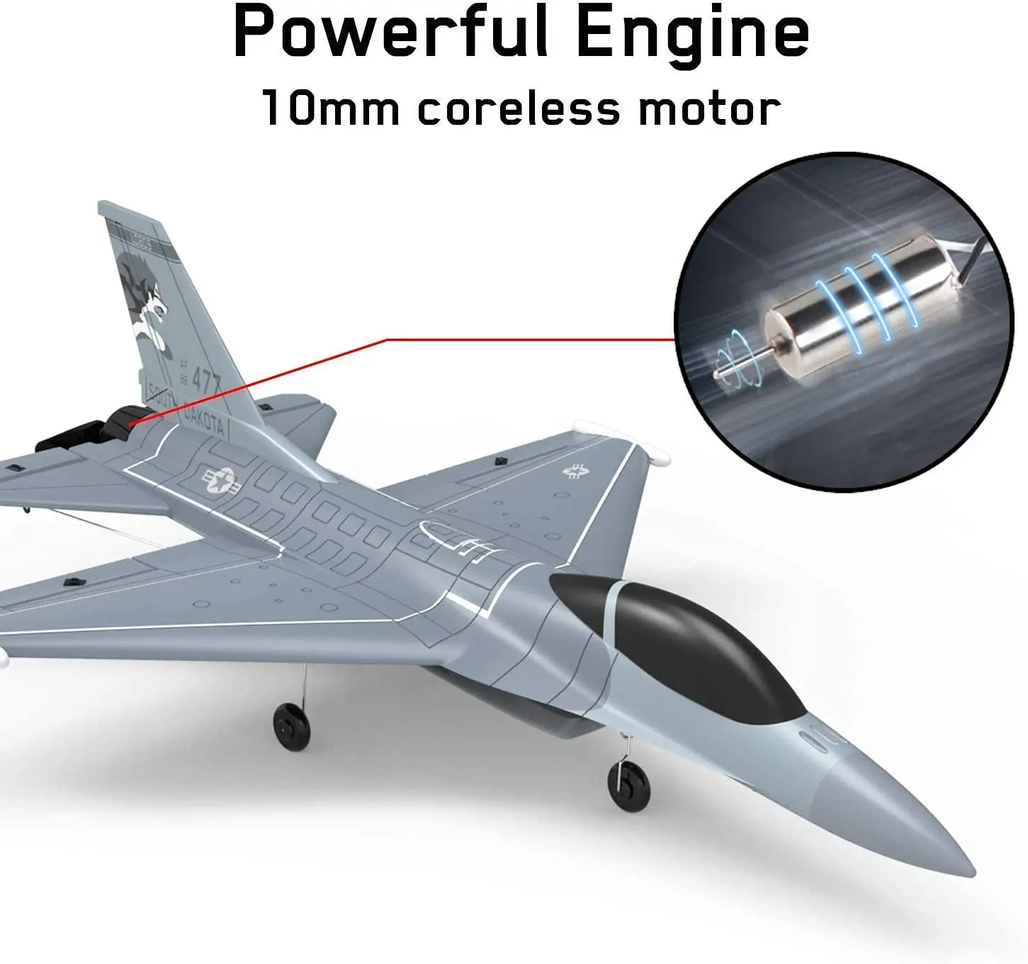 F16 4CH RC Plane 2.4G 6-Axis Falco Remote Control Aircraft One-key Aerobatic Fixed Wing F22 RC Fighter Model Foam Toys For Boys 5