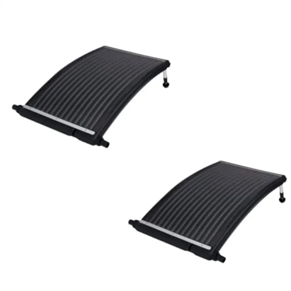 Pool Solar Heating System Kit 2pcs Curved Panels Above Ground Swimming Pools