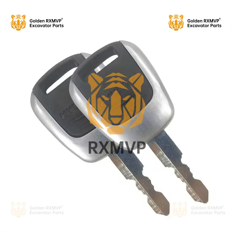 2PCS Ignition Start Key For Excavator R75VS 130-9 305-9 150VS 215VS 305VS Excavator Switch Key