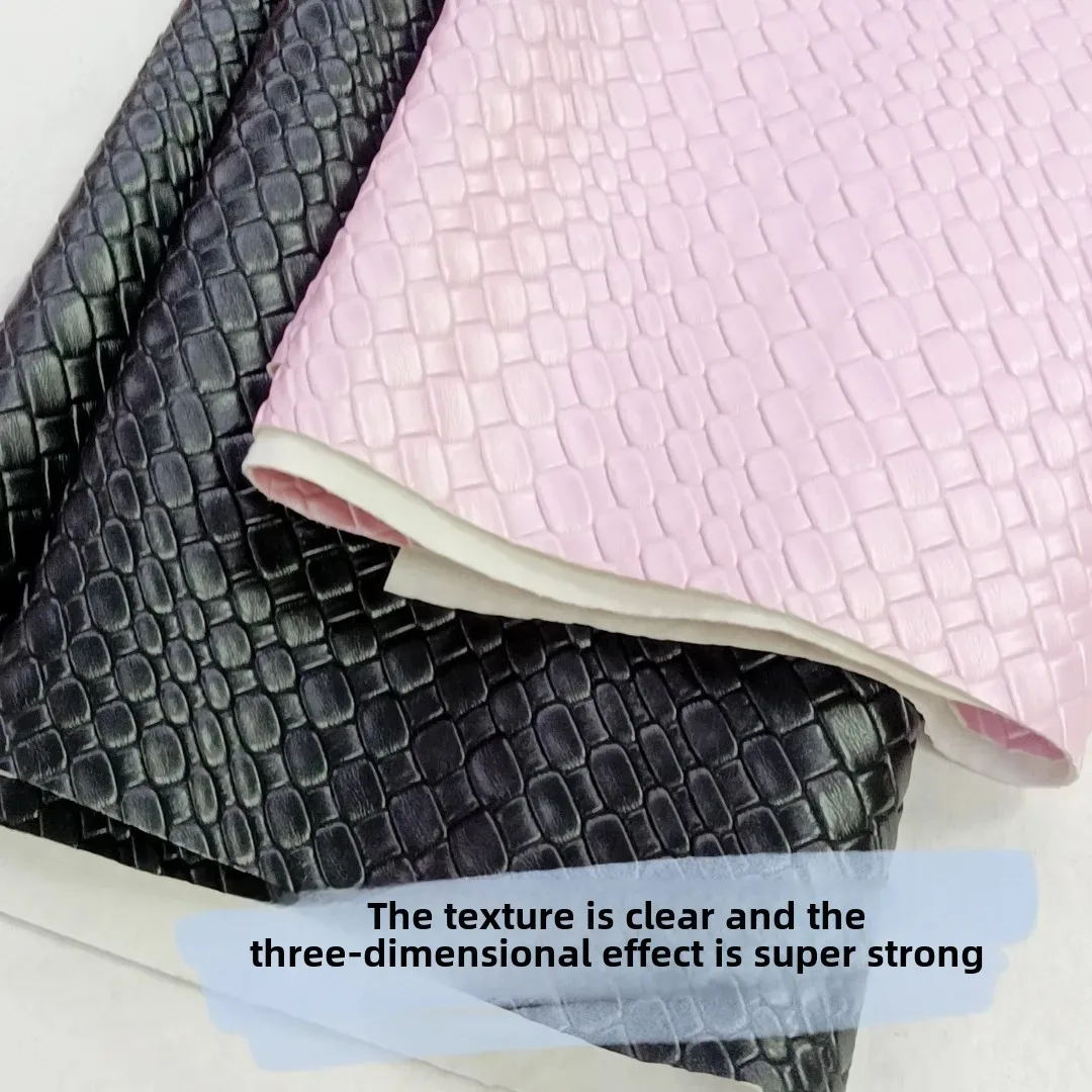Trendy Woven Pattern PVC Leather Metallic Pearlescent Bag Shoe Material Leather Fabric for Men Women Children Baby Accessories