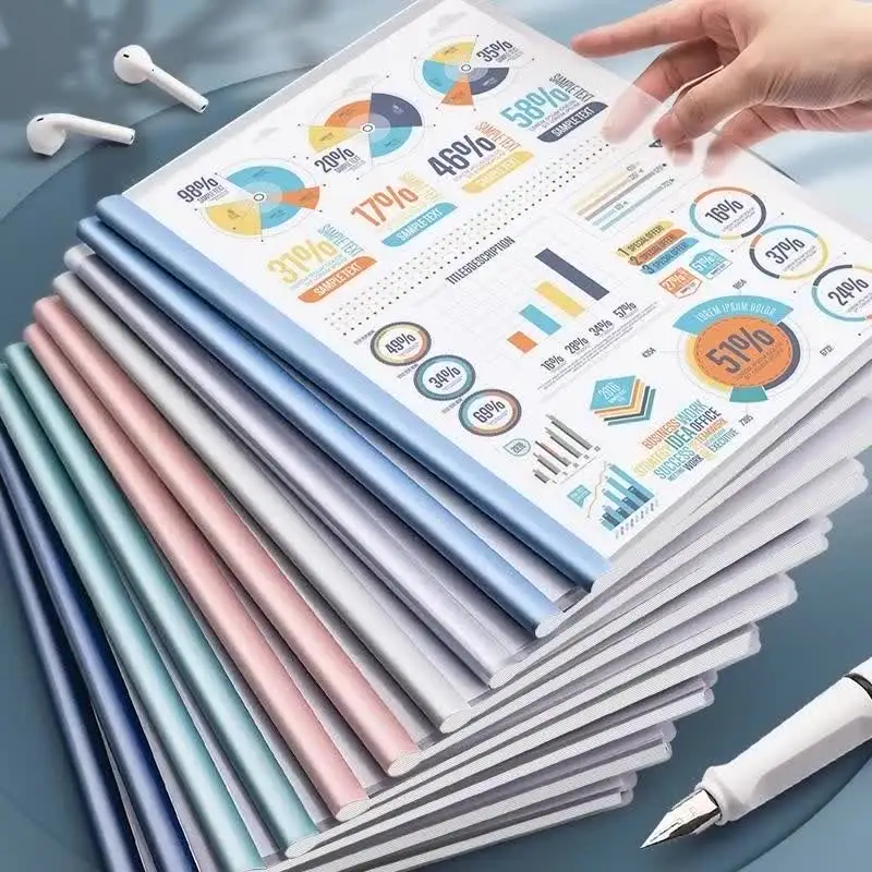 10pcs A4 Slide Binder Bars - Clear Plastic Binding Bars For Reports, Books & DIY Projects - View #10