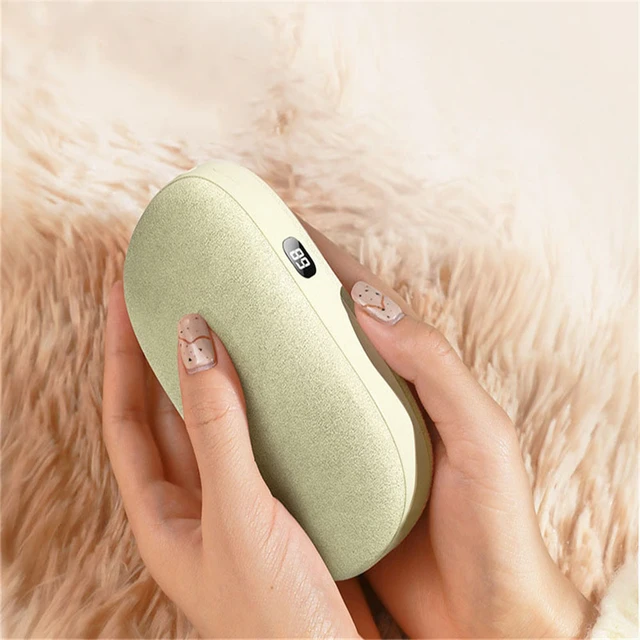 Chauffe-mains Portable 2 en 1 en velours, Usb, contrôle de la température,  batterie externe, chauffage des mains, 2023 - AliExpress