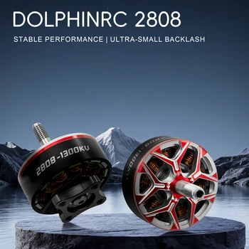Motore DolphinRC 2808 1300KV per drone FPV da 7 pollici con carico utile di 2,5 kg, 6S, motore brushless, parti per drone da corsa FPV RC Multicopter, componenti fai da te.
