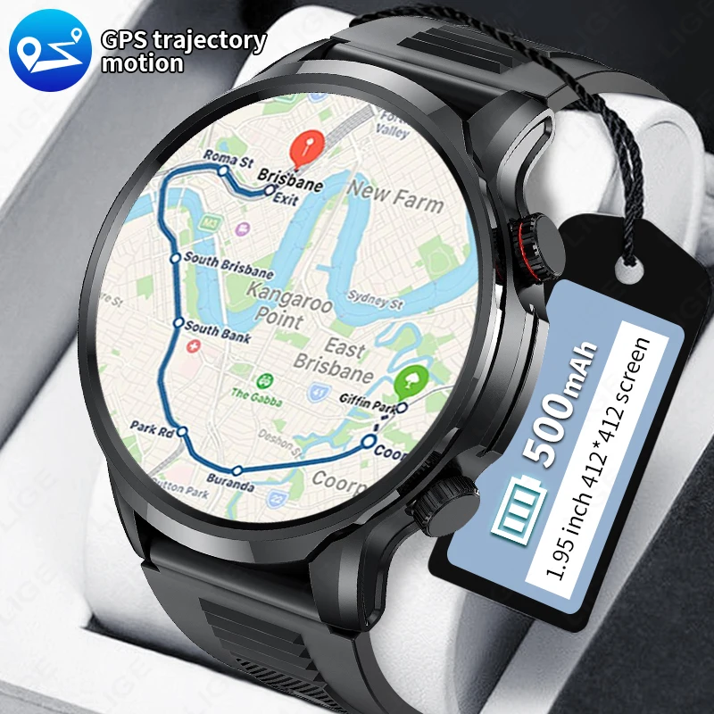 LIGE smart watch 2025 dual Bluetooth call watch sport fitness bracelet blood oxygen IP68 waterproof for Android IOS