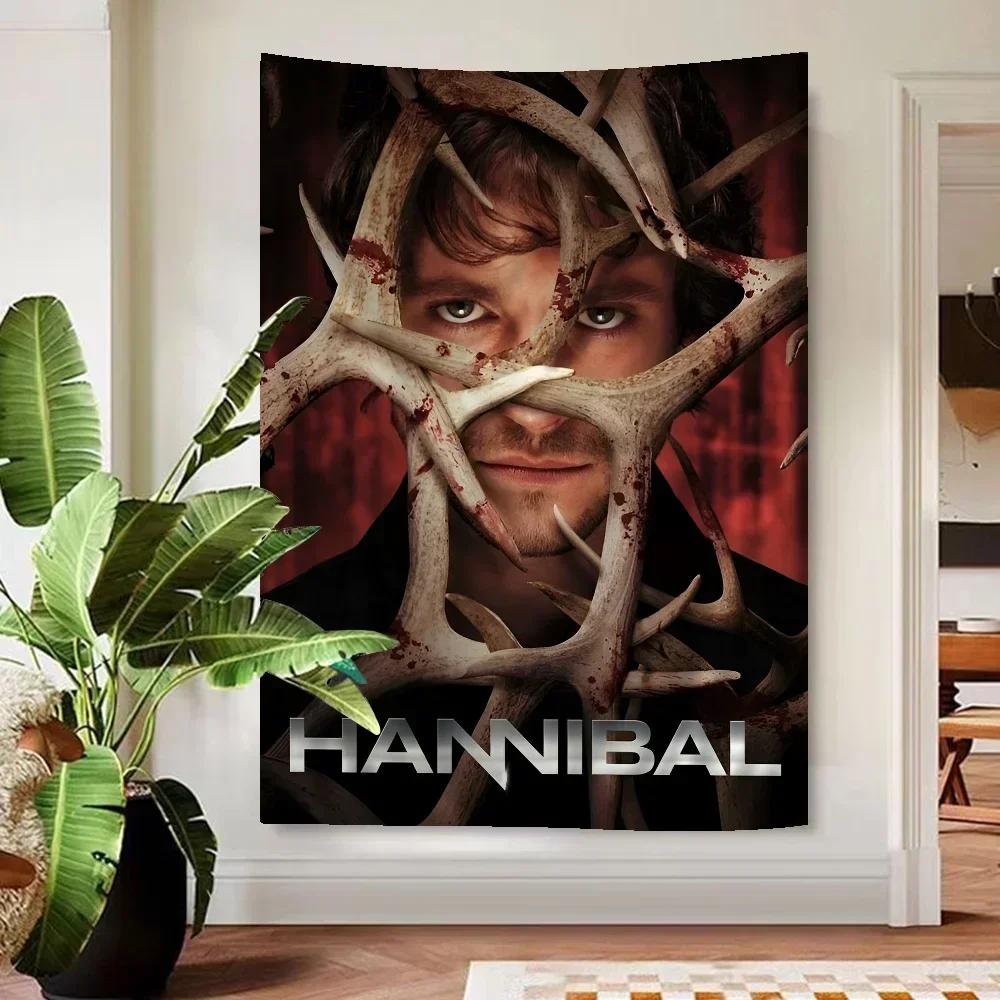 "Hannibal TV Series Hanging Tapestry for Home Decor, Unique Wall Blanket Art Decoration" Wall Tapestries Mandala Home Decor