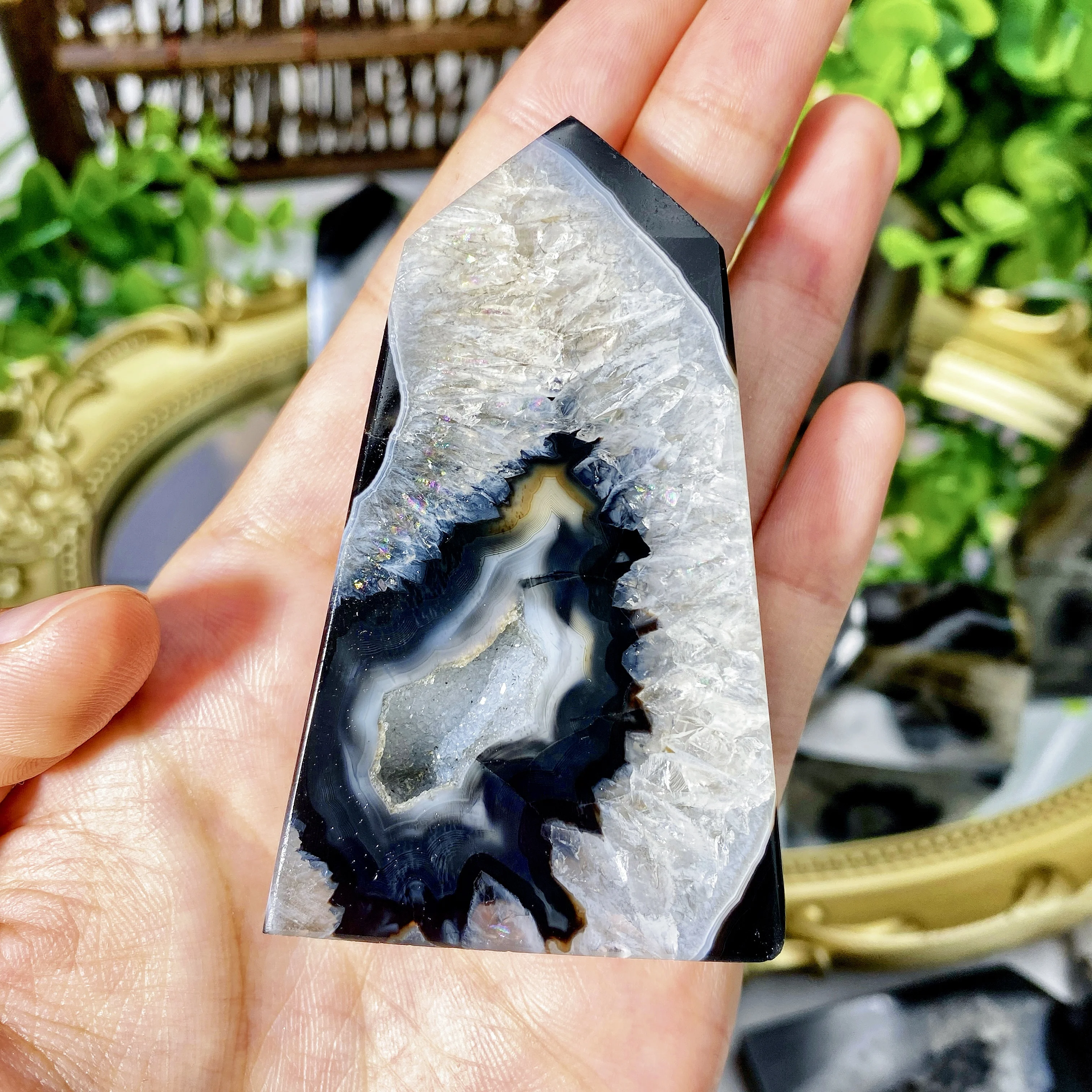 Black Sardonyx Agate Point 6