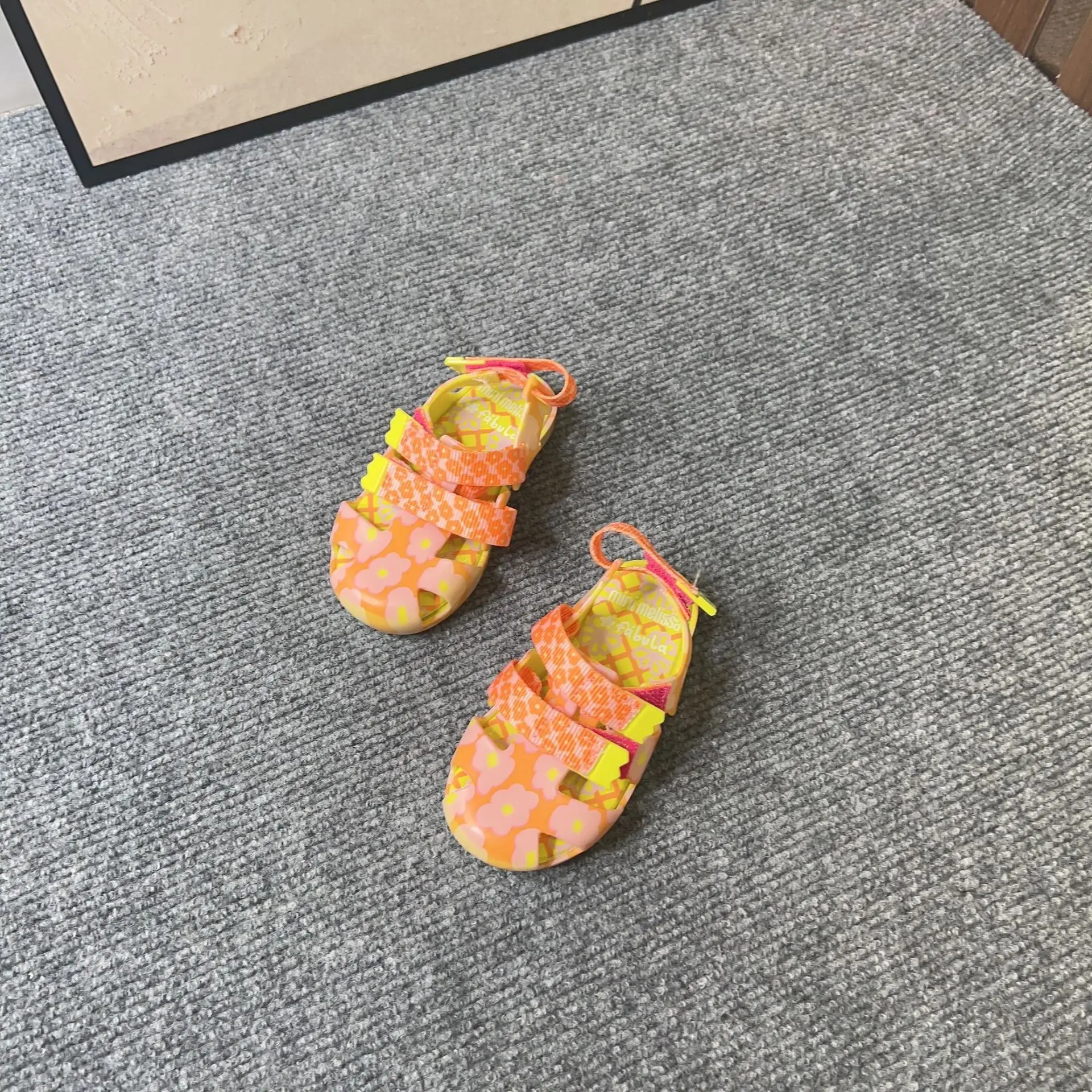 Mini Melissa New Arrival 2024 Mini Children Summer Sandals Hot Sale Kids Beach Shoes Big Girl and Boy Fashion Jelly Shoes 3