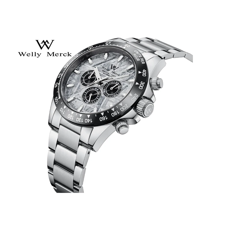 Welly Merck Men's Automatic Mechanical Watches Luxury Watch Dive Watch Water Resistant Luminous Sapphire Glass Reloj Hombre