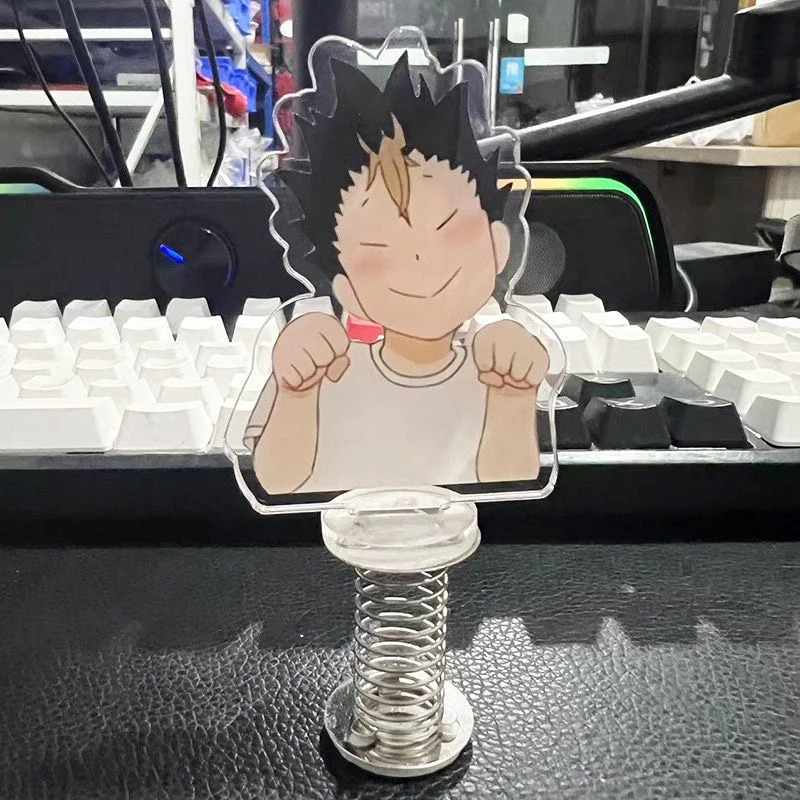 

Anime Haikyuu!! Yu Nishinoya Q Version Acrylic BL Shake Fighter Stand Figure Model Plate Desktop Toys Decor Gifts