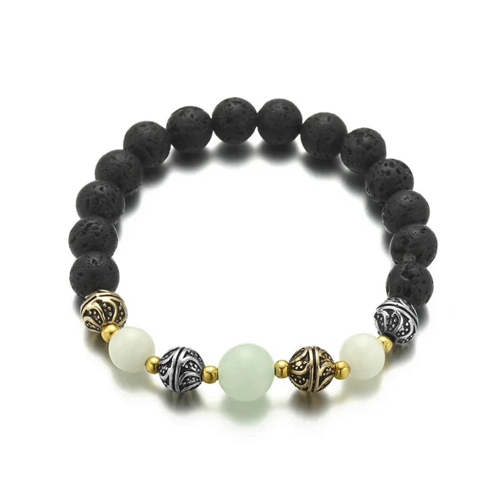 Charm Beads Bracelet Luminous Night Fluorescence Glow In The Dark for Men Women Halloween Gift bracelet jewelry