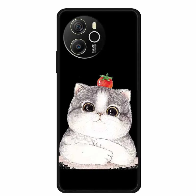 Enhanced Product Title:  
Premium Black Silicone Soft Back Cover Case - Sleek and Durable Phone Shell/Coque, 6.78