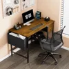 Computer Desk with Drawers - 40 Inch Work Small Desk for Bedroom Home Office, Simple Study Writing Table PC Desks with Drawer 1