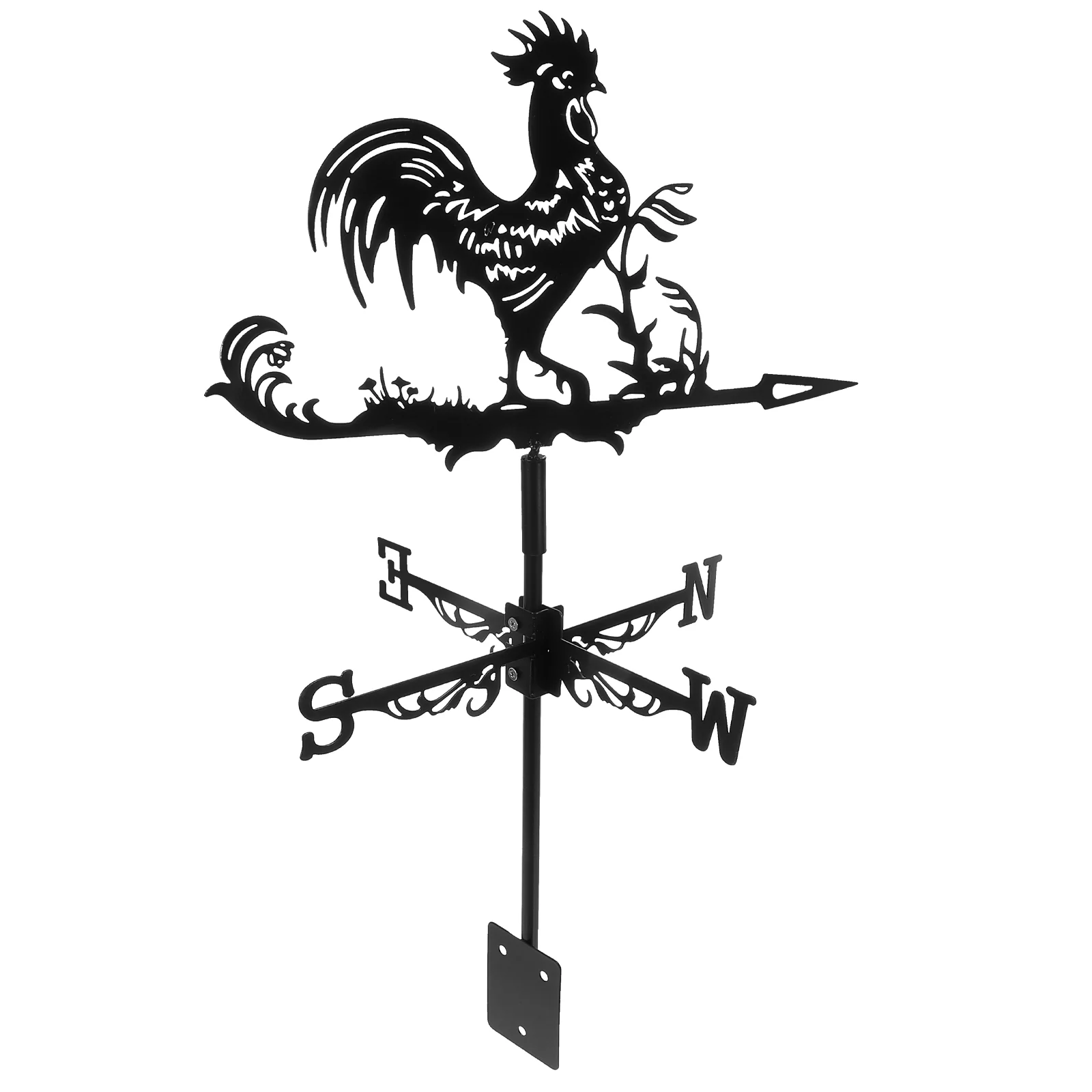 Targa in metallo con galline retrò vintage [Good Morning This is God Rooster], decorazione da parete per fattoria, negozio, cucina, campagna, casa, 30,5 x 20,3 cm (11